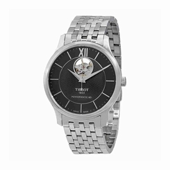 Tissot Watches : T063.907.11.058.00 Black Dial Fixed Stainless Steel Band Men Watch