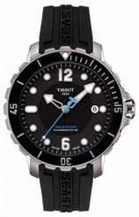 Tissot Watches : T066.407.17.057.02 Powermatic 80 Date Black Rubber Men Watch