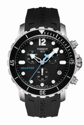 Tissot Watches : T066.417.17.057.00 Quartz Chronograph Date Black Rubber Men Watch