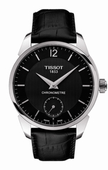 Tissot Watches : T070.406.16.057.00 Mechanical Hand Wind Chronometer Black Leather Men Watch