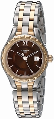 Tissot Watches : T072.010.22.298.00 Brown Dial Stainless Steel Band Women Watch
