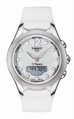 Tissot Watches : T075.220.17.017.00 Analog and Digital White Silicone Women Watch