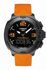 Tissot Watches : T081.420.97.057.02 Quartz Orange Silicone Men Watch