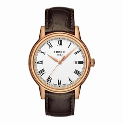 Tissot Watches : T085.410.36.013.00 Quartz Analog Date Roman Brown Leather Men Watch