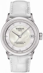 Tissot Watches : T086.208.16.116.00 Automatic COSC Date Diamond Hour Markers Women Watch