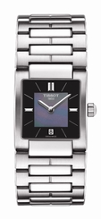 Tissot Watches : T090.310.11.121.00 Quartz Black Mother of Pearl Dial Date Stainless Steel Women Watch