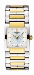 Tissot Watches : T090.310.22.111.00 Quartz Mother of Pearl Dial Date Two Tone Stainless Steel Women Watch