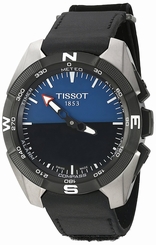 Fake AAA Tissot Watches : T091.420.46.041.00 Solar Titanium Case Leather Men Watch Watch