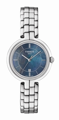 Tissot Watches : T094.210.11.121.00 Quartz Black Mother of Pearl Dial Date Stainless Steel Women Watch
