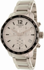 Tissot Watches : T095.417.11.037.00 White Dial Stainless Steel-plated Band Men Watch
