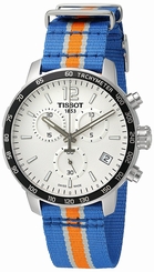 Tissot Watches : T095.417.17.037.06 Quickster New York Knicks Edition Chronograph Nylon Women Watch