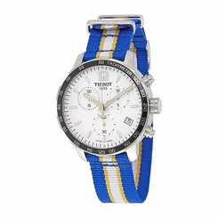 Tissot Watches : T095.417.17.037.15 Silver Dial Fixed Stainless Steel With A Black Top Ring Band Men Watch