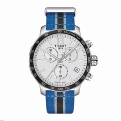 Tissot Watches : T095.417.17.037.26 Quickster NBA Minnesota Timberwolves Chronograph Date Nylon Men Watch