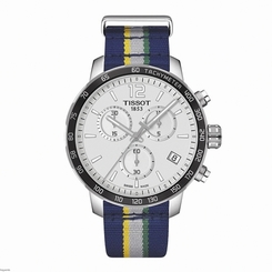Tissot Watches : T095.417.17.037.28 Quickster NBA Teams Utah Jazz Chronograph Date Nylon Men Watch