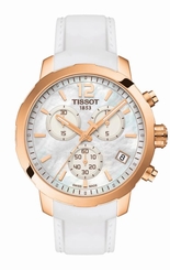 Tissot Watches : T095.417.37.117.00 Quartz Chronograph Date White Silicone Men Watch