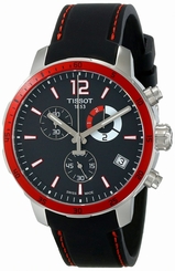 Tissot Watches : T095.449.17.057.01 Quartz Chronograph Date Black Silicone Men Watch