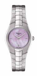 Tissot Watches : T096.009.11.151.00 Quartz Pink Mother of Pearl Dial Date Stainless Steel Women Watch