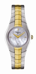 Tissot Watches : T096.009.22.111.00 Quartz Mother of Pearl Dial Date Two Tone Stainless Steel Women Watch