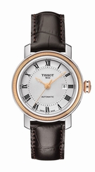 Tissot Watches : T097.007.26.033.00 Automatic Roman Numerals Dial Date Brown Leather Women Watch