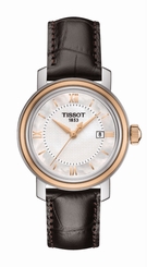Tissot Watches : T097.010.26.118.00 Quartz Mother of Pearl Dial Date Brown Leather Women Watch