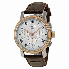 Tissot Watches : T097.427.26.033.00 Automatic Chronograph Date Brown Leather Men Watch