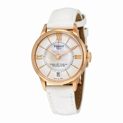 Tissot Watches : T099.207.36.118.00 White Mother Of Pearl Dial Fixed Rose Gold-tone Band Women Watch