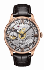 Tissot Watches : T099.405.36.418.00 Mechanical Hand Wind Brown Leather Men Watch