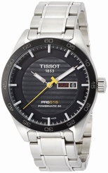 Tissot Watches : T100.430.11.051.00 Black Dial Stainless Steel Band Men Watch