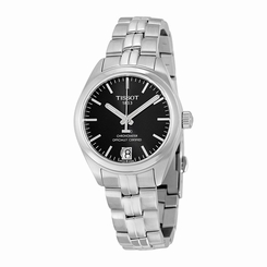 Tissot Watches : T101.208.11.051.00 Black Dial Fixed Stainless Steel Band Men Watch