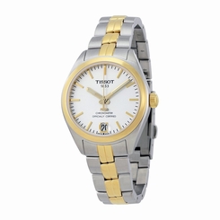 Tissot Watches : T101.208.22.031.00 Silver Dial Fixed Gold-tone Band Men Watch