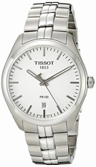 Tissot Watches : T101.410.11.031.00 Silver Dial Stainless Steel Band Men Watch