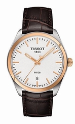 Tissot Watches : T101.410.26.031.00 Quartz Analog Date Brown Leather Men Watch