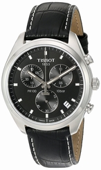 Tissot Watches : T101.417.16.051.00 Black Dial Stainless Steel Band Men Watch