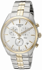 Tissot Watches : T101.417.22.031.00 White Dial Stainless Steel Band Men Watch
