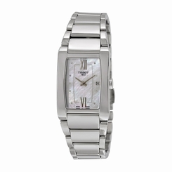 Tissot Watches : T105.309.11.116.00 White Mother Of Pearl Dial Fixed Stainless Steel Band Women Watch
