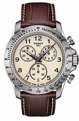 Tissot Watches : T106.417.16.262.00 White Dial Synthetic Leather Band Men Watch