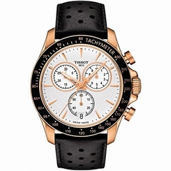 Tissot Watches : T106.417.36.031.00 Quartz Chronograph Date Black Leather Men Watch