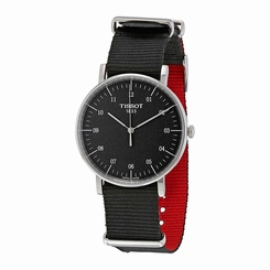 Tissot Watches : T109.410.17.077.00 Quartz Analog Black Nylon Men Watch
