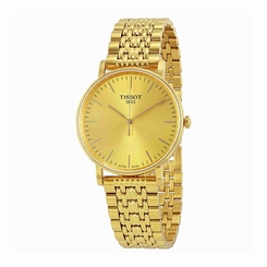 Tissot Watches : T109.410.33.021.00 Gold Dial Fixed Band Men Watch