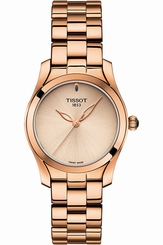 Tissot Watches : T112.210.33.451.00 Quartz Analog Rose Gold Tone Stainless Steel Women Watch