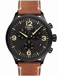 Tissot Watches : T116.617.36.057.00 Quartz Chronograph Date Brown Leather Men Watch