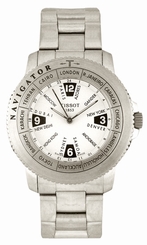 Tissot Watches : T30.1.485.12 Quartz Analog World Time Stainless Steel Men Watch