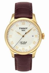 Tissot Watches : T41.5.413.73 Gold Tone Bezel Automatic Men Watch
