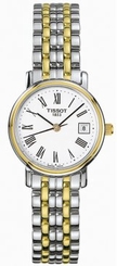 Tissot Watches : T52228113 Two Tone Bracelet Quartz Women Watch