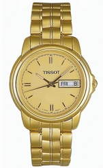 Tissot Watches : T55.9.483.21 Quartz Analog Gold Tone Stainless Steel Women Watch