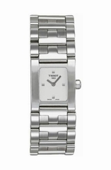 Tissot Watches : T63.1.185.31 Quartz Analog Stainless Steel Square Women Watch