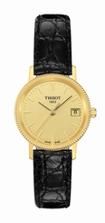 Tissot Watches : T71.3.115.21 Quartz 18ct Gold Date Women Watch