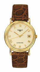 Tissot Watches : T71.3.430.23 Automatic 18ct Gold Date Roman Men Watch