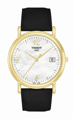 Tissot Watches : T71.3.489.74 Quartz Analog Date Mother of Pearl Dial 18ct Gold Women Watch