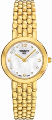 Tissot Watches : T73.3.137.76 Quartz Arabic Numerals 18ct Gold Diamonds Women Watch